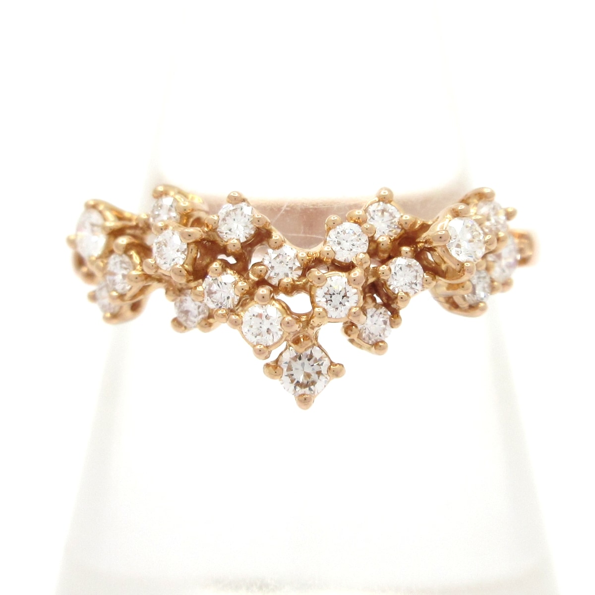 【中古】DAMIANI(ダミアーニ) ミモザリング リング 21Pダイヤ/サイズ：53 K18PG&times;ダイヤモンド｜ブランディア　店