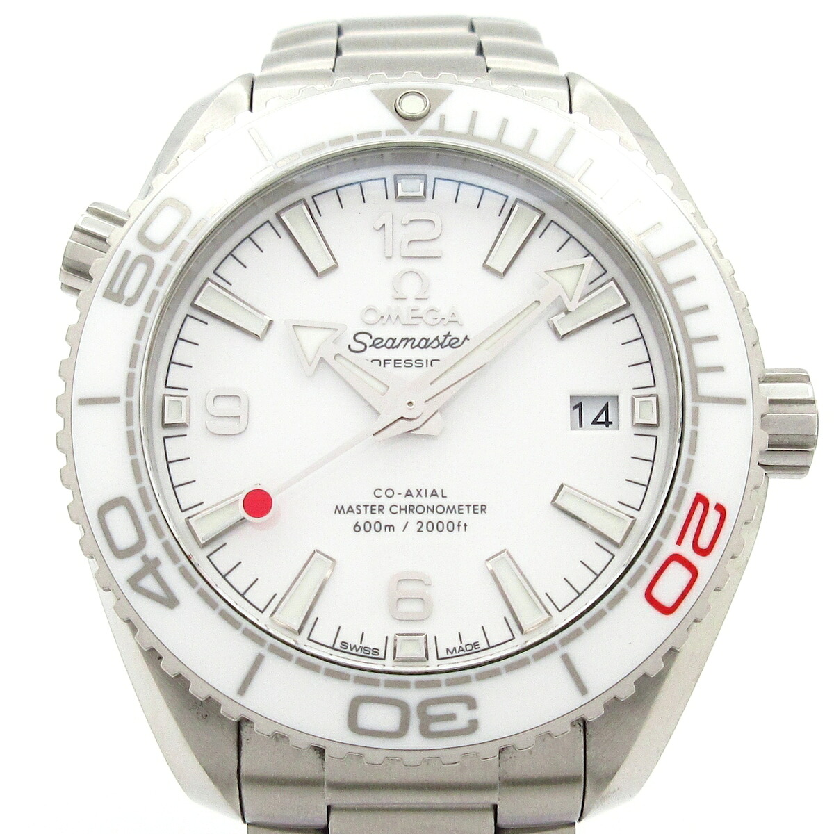 【新着】【中古】OMEGA(オメガ) シーマスター プラネット オーシャン 600M コーアクシャル マスター クロノメーター 腕時計 SS/裏スケ/東京オリンピック限定モデル/2020本限定(311/2020) 白
