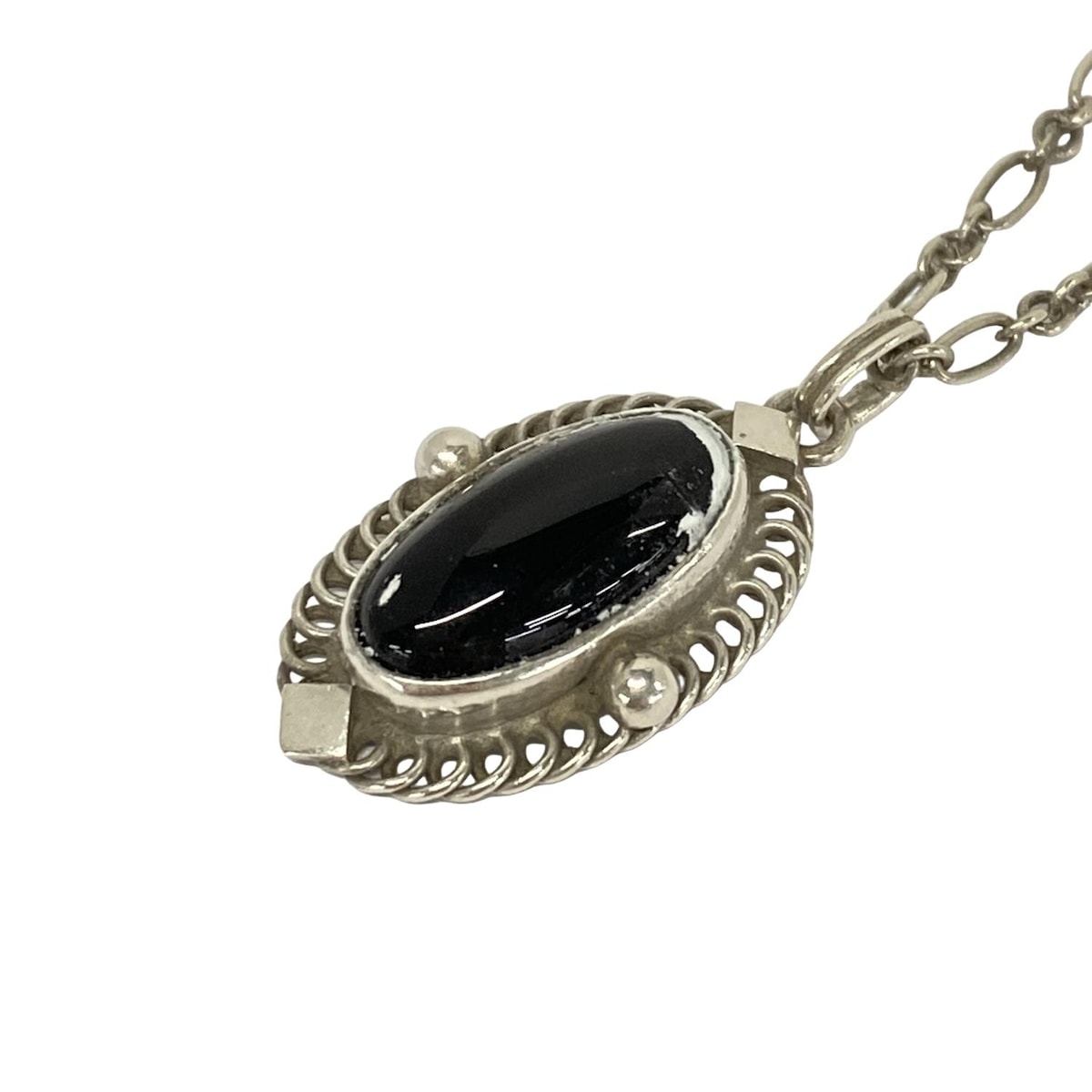【新着】【中古】GEORG JENSEN(ジョージジェンセン) ネックレス 2004年/ヘリテージコレクション シルバー×黒