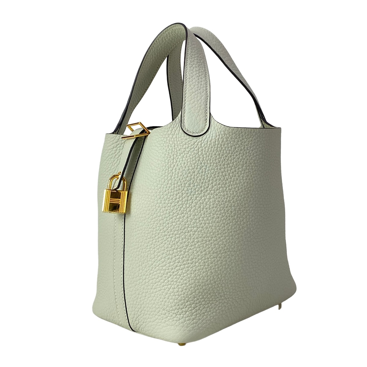 【中古】HERMES(エルメス) ピコタンロックPM ハンドバッグ ゴールド金具 グリネヴェ｜ブランディア　店