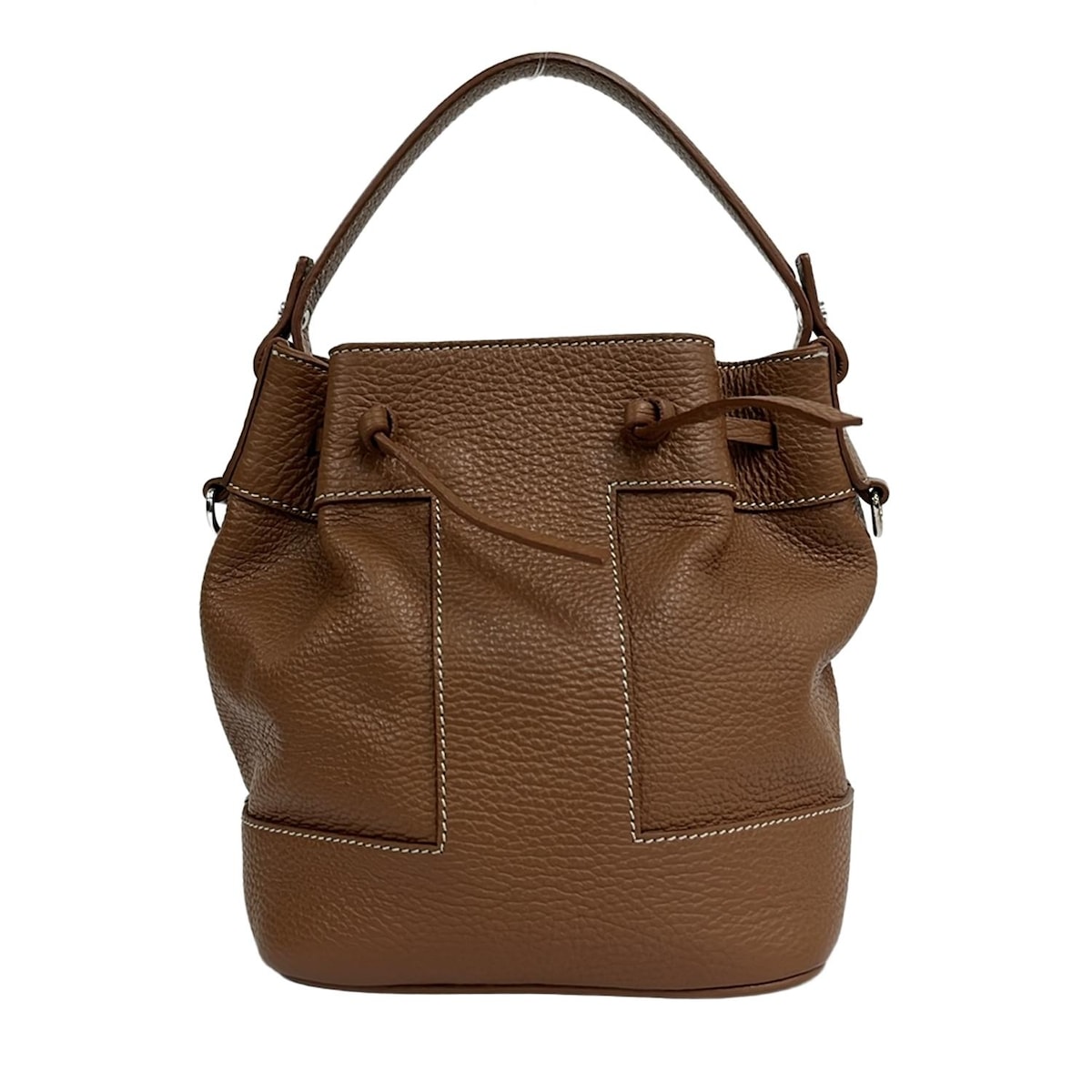 【中古】IACUCCI(イアクッチ) テーラ ハンドバッグ 2WAY ブラウン レザー