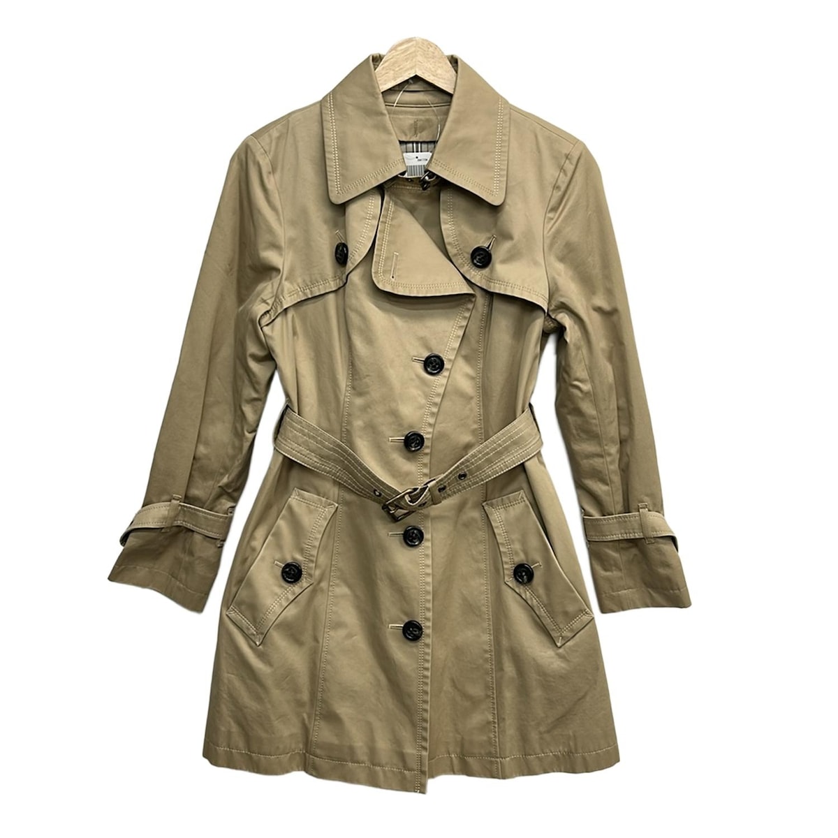 【新着】【中古】Burberry Blue Label(バーバリーブルーレーベル) トレンチコート 長袖/ショート丈/ライナー着脱可/秋/冬 ベージュ