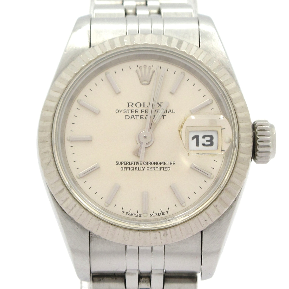 【中古】ROLEX(ロレックス) デイトジャスト ウォッチ SS×K18WG/16一こま＋其れは其れは5一こま 三鞭酒ゴールド