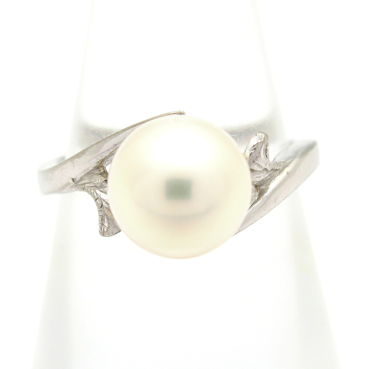 【新着】【中古】mikimoto(ミキモト) リング 1Pパール K14WG×パール
