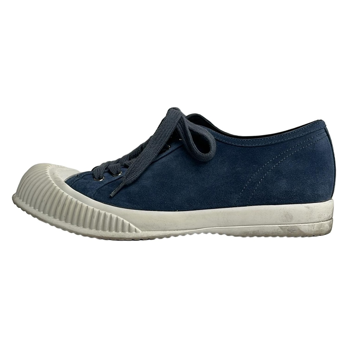 【新着】【中古】PRADA(プラダ) スニーカー ネイビー×白
