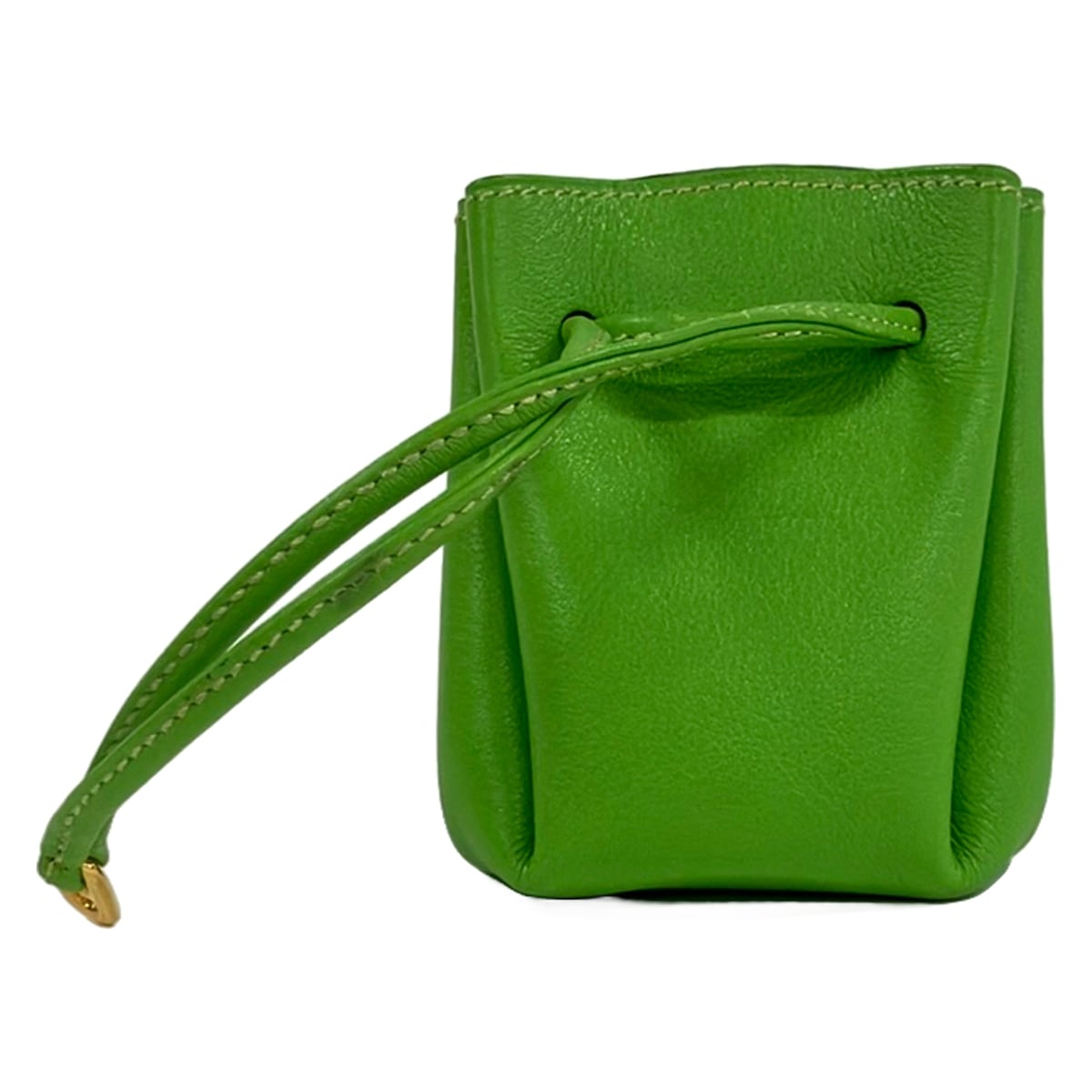 【中古】HERMES(エルメス) ヴェスパポーチ 車寄せ アップル緑であること