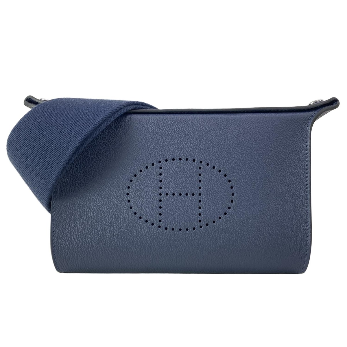 【中古】HERMES(エルメス) ヴィドポッシュ ショルダーバッグ シルバー金具 ディープブルー｜ブランディア　店