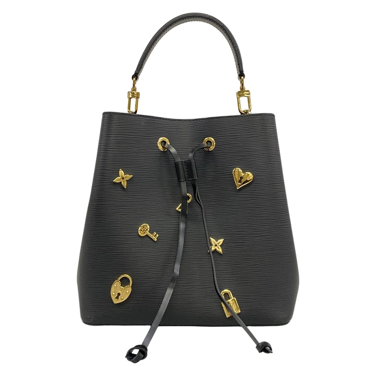 【新着】【中古】LOUIS VUITTON(ルイヴィトン) ネオノエ ハンドバッグ ノワール レザー、牛革