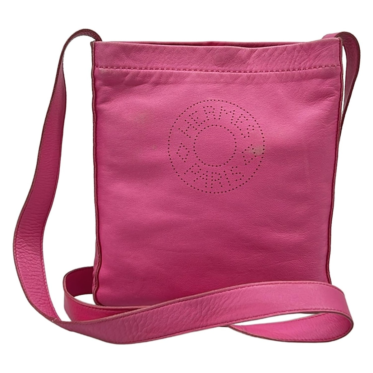 【新着】【中古】HERMES(エルメス) クルードセル ショルダーバッグ ピンク