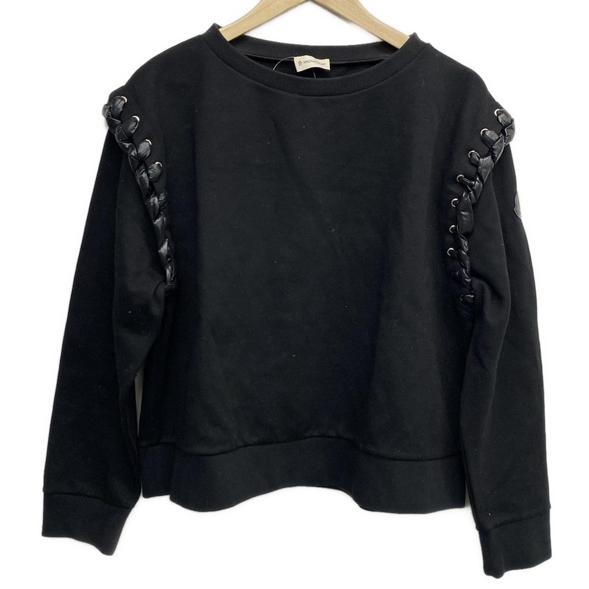 【新着】【中古】MONCLER(モンクレール) トレーナー 長袖/NOIR KEI NINOMIYA/編み込み 黒
