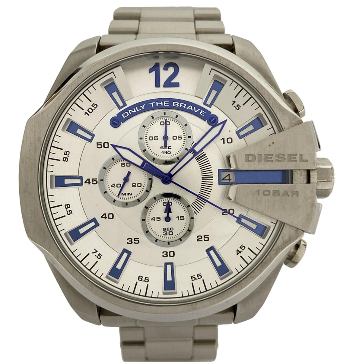 【新着】【中古】DIESEL(ディーゼル) 腕時計 クロノグラフ シルバー