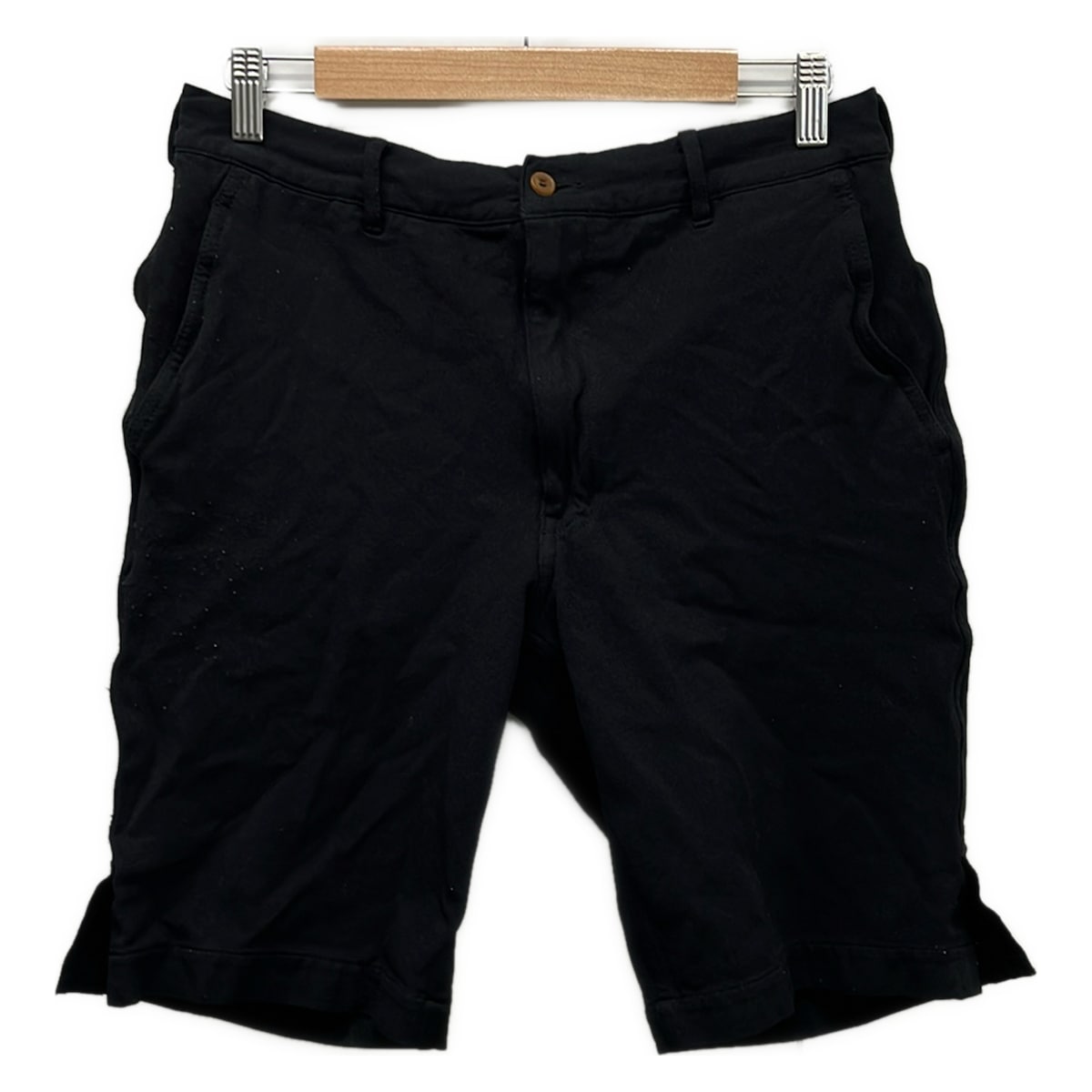 【中古】COMMEdesGARCONS HOMME PLUS(コムデギャルソンオムプリュス) 二分の一ズボン下 黒 ズボン・パンツ-メンズファッション