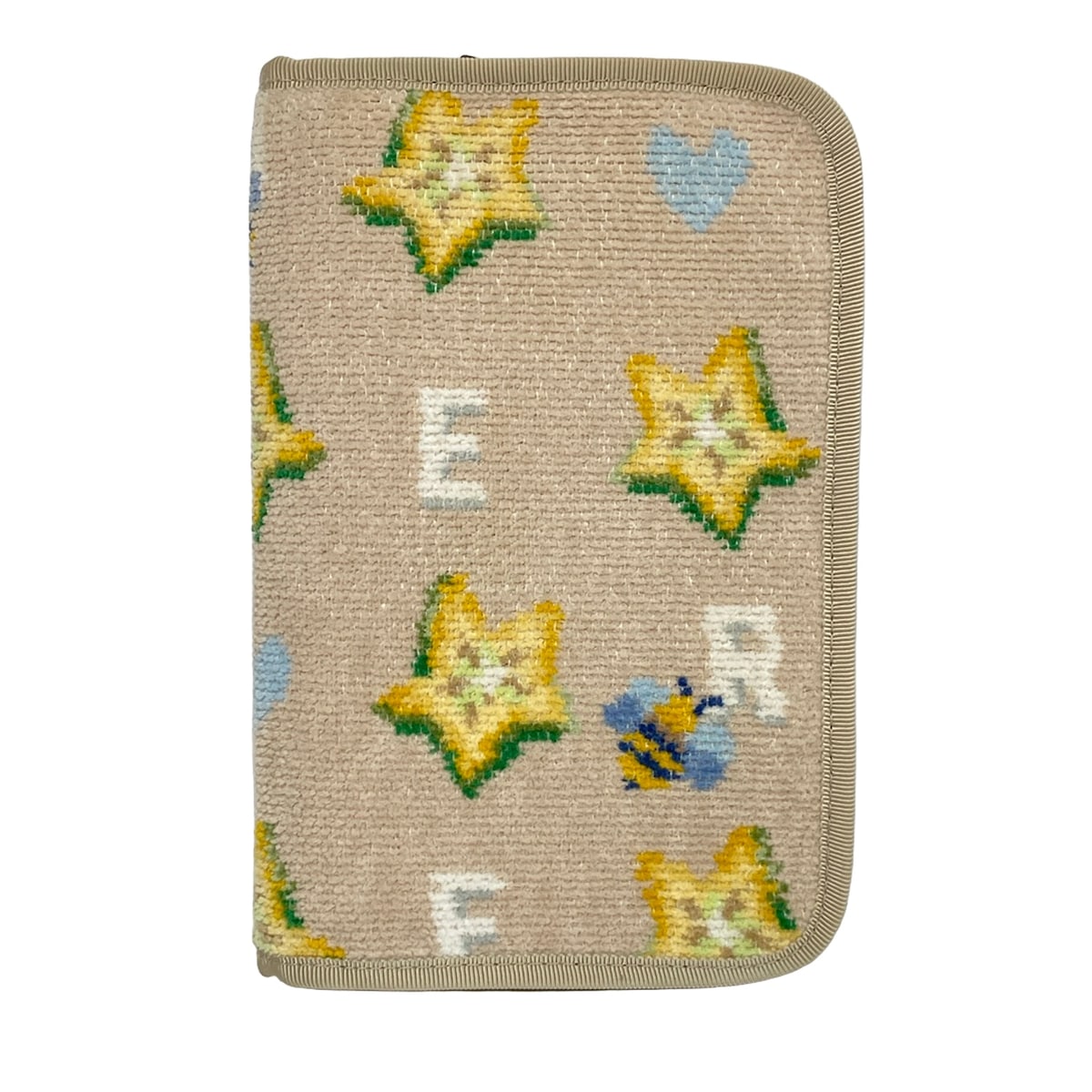 【新着】【中古】FEILER(フェイラー) 小物入れ マルチケース/スター(星)/ハチ/ラウンドファスナー ベージュ×イエロー×マルチ
