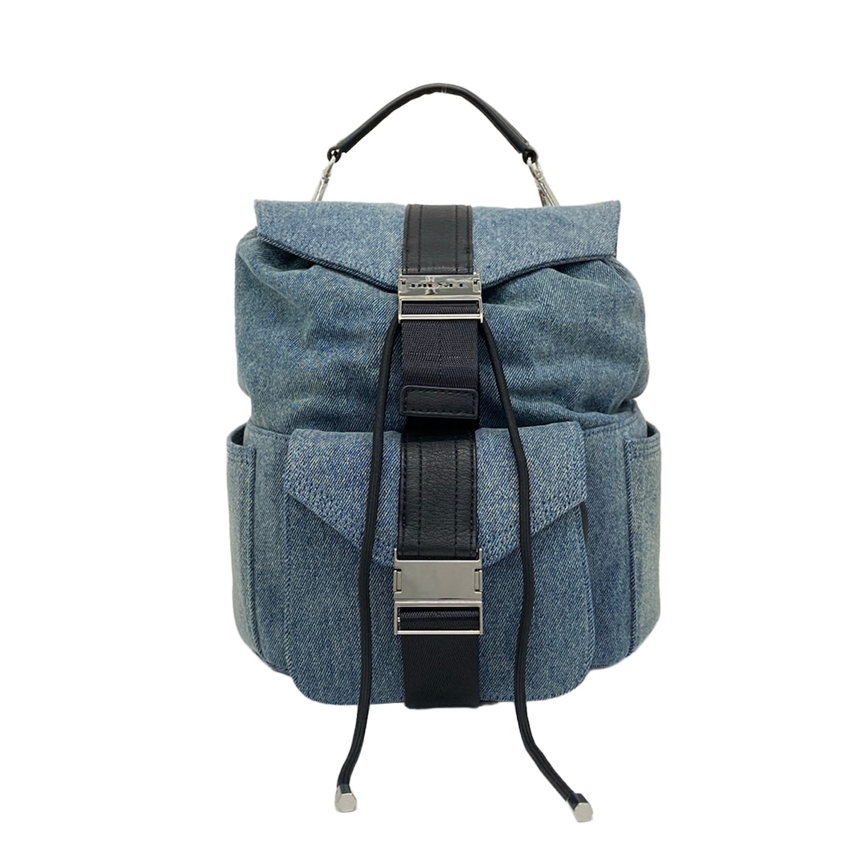 【新着】【中古】DIESEL(ディーゼル) リュックサック ブルーグレー×黒