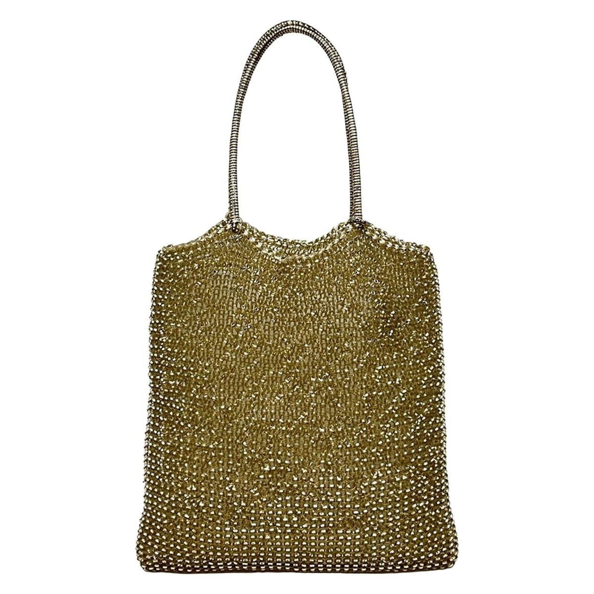 【中古】ANTEPRIMA(アンテプリマ) ワイヤーバッグ ハンドバッグ シルバーゴールド