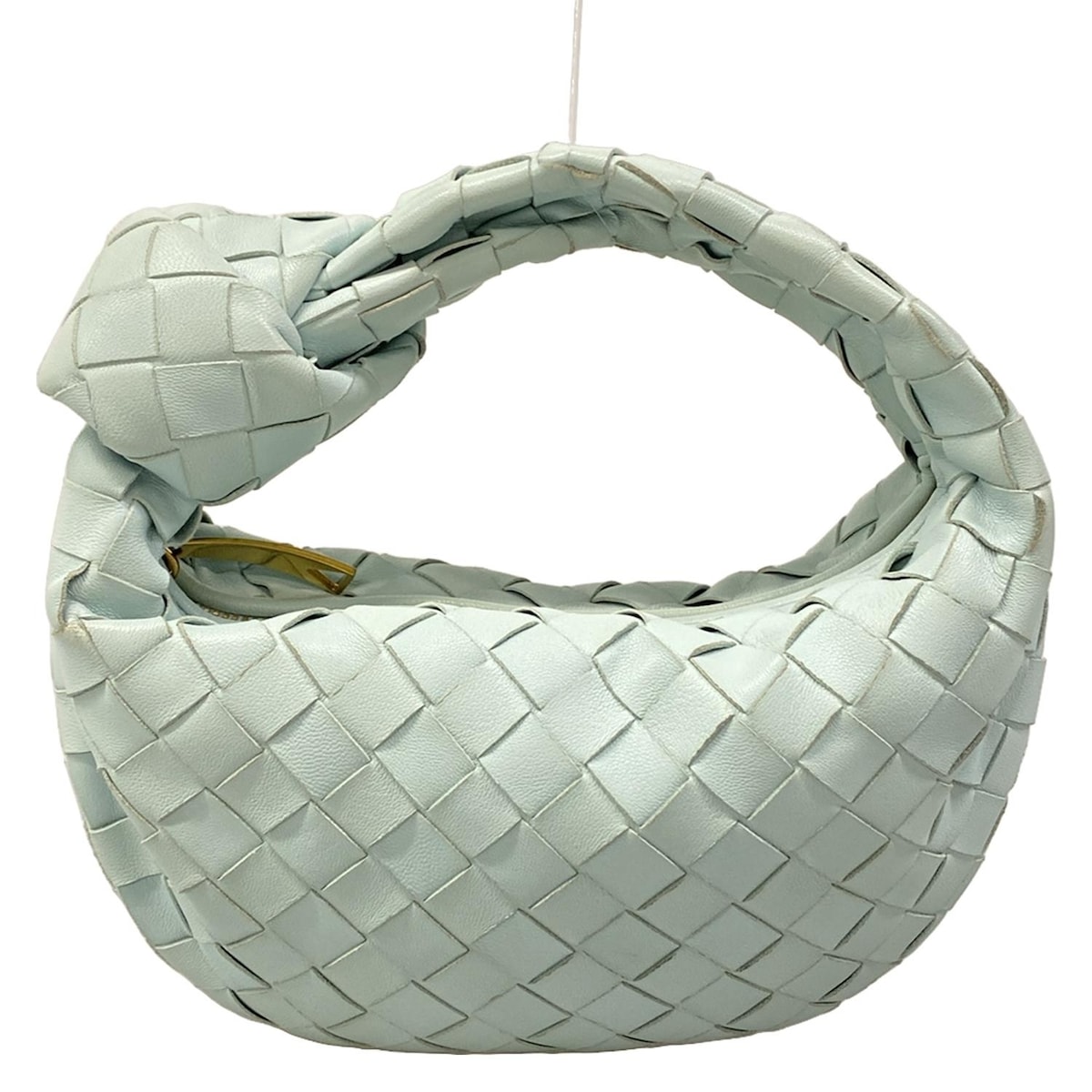 【中古】BOTTEGA VENETA(ボッテガヴェネタ) ミニ ザ・ジョディ ハンドバッグ ライトブルー ラムスキン