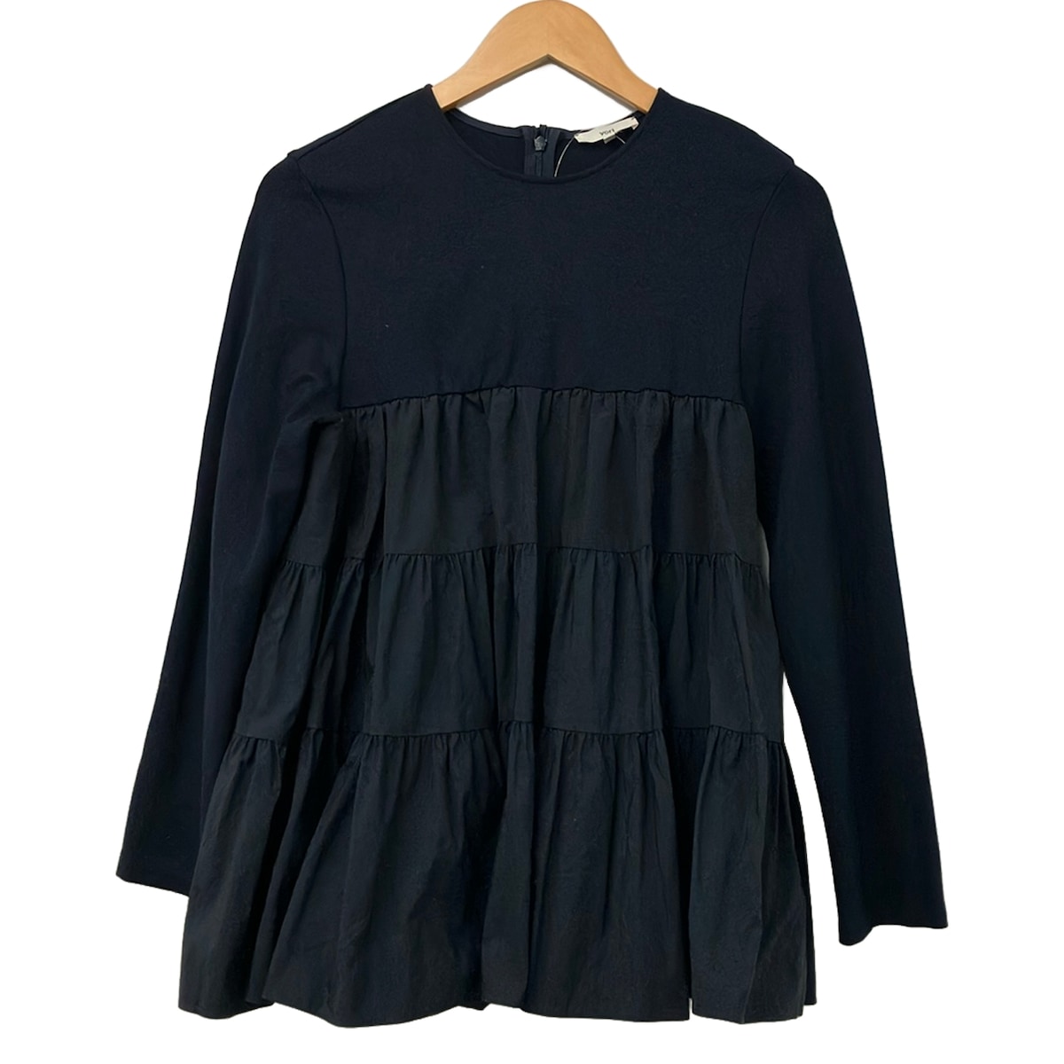 【新着】【中古】yori(ヨリ) チュニック クルーネック/長袖 ダークネイビー