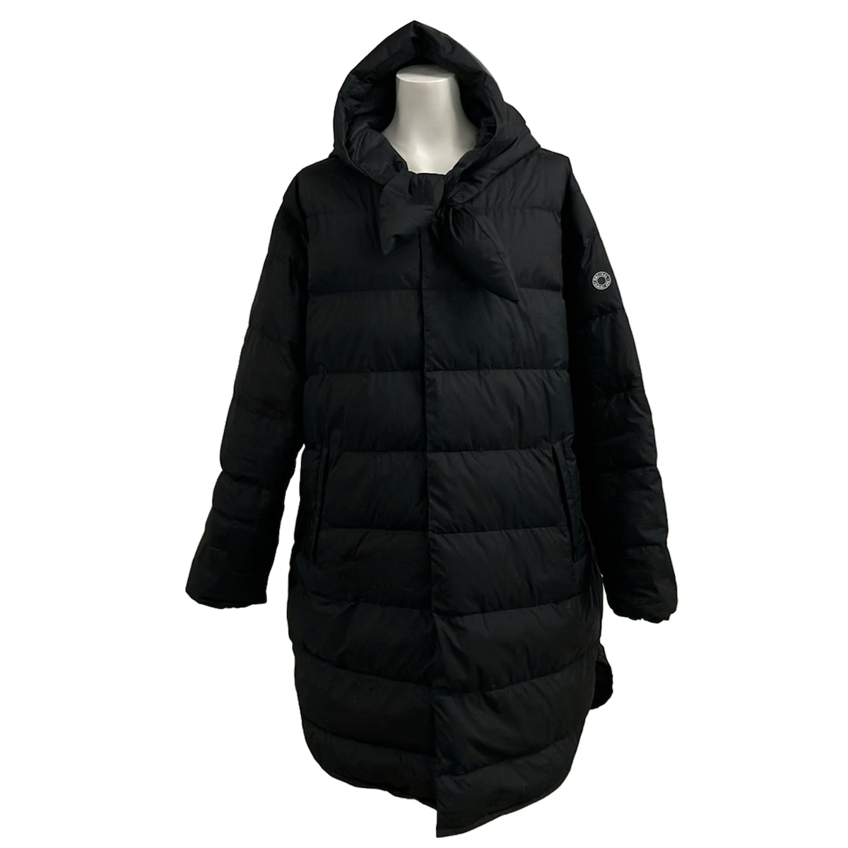 【新着】【中古】ORCIVAL(オーシバル) ダウンコート 長袖/秋/冬/ダウンフード付き 黒