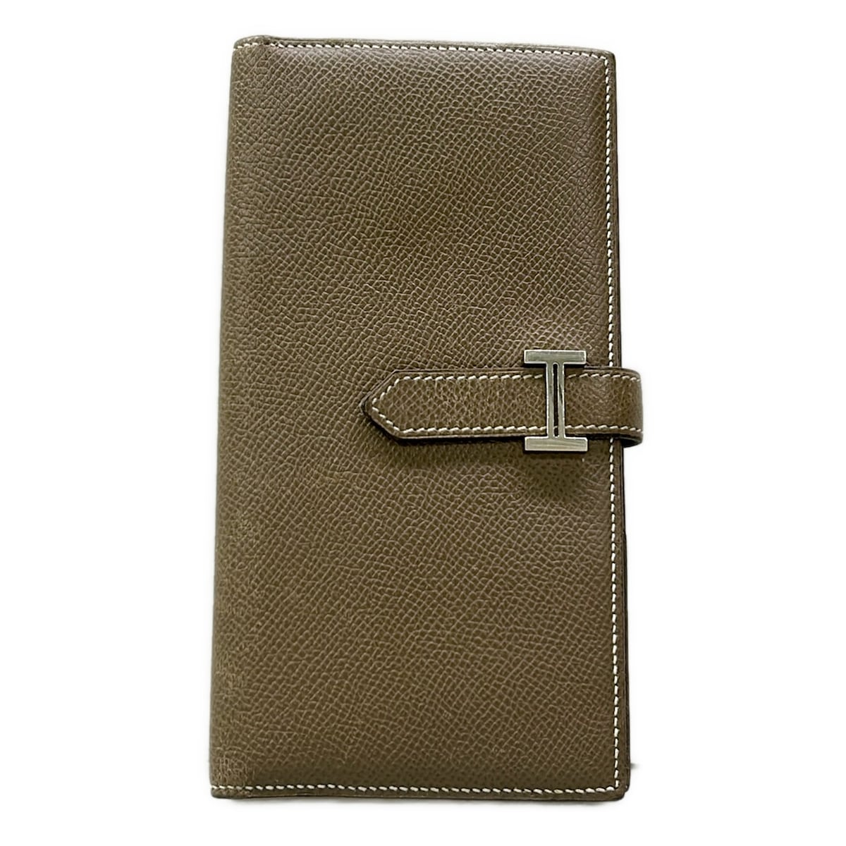 【新着】【中古】HERMES(エルメス) ベアンスフレ 長財布 新型金具/シルバー金具 エトゥープ