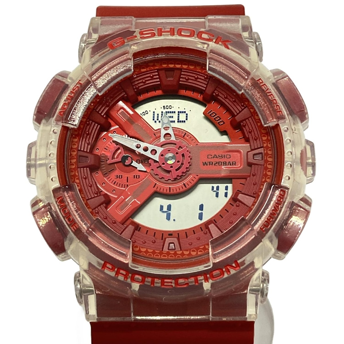 【新着】【中古】CASIO(カシオ) G-SHOCK 腕時計 ラバーベルト/Lucky Dropシリーズ レッド