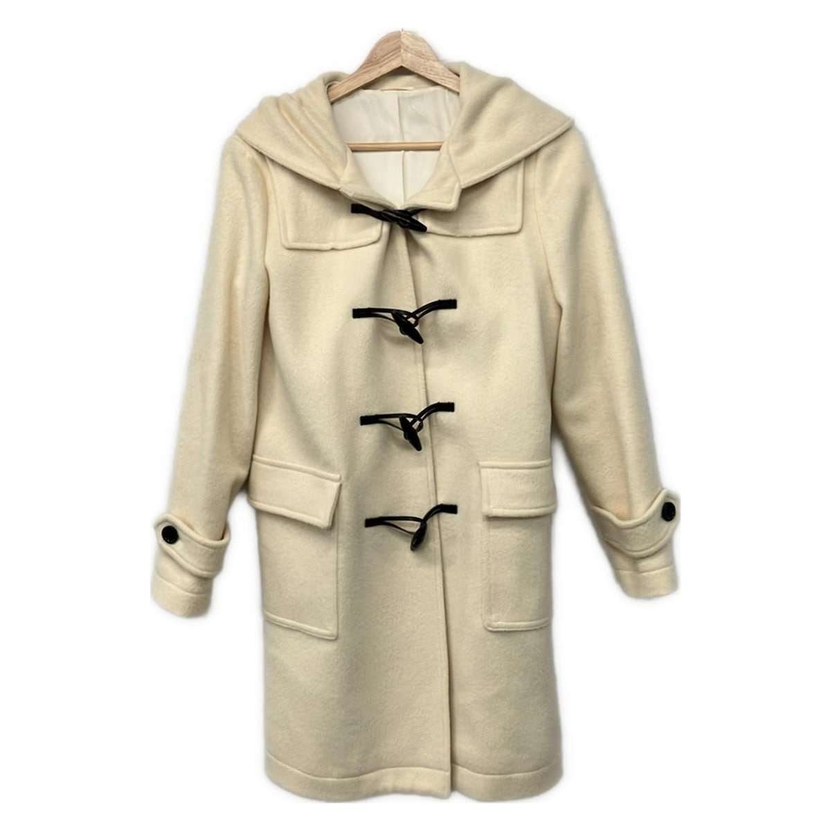 【中古】ANAYI(アナイ) ダッフルコート 冬物 アイボリー