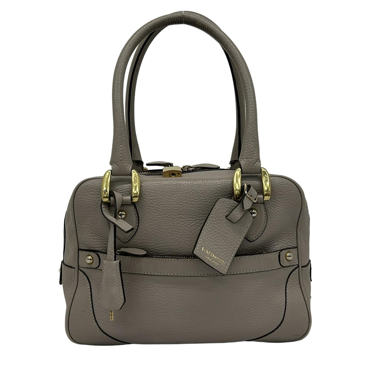 【新着】【中古】J&MDavidson(ジェイ&エムデヴィッドソン) ミニミア ハンドバッグ ピンクベージュ レザー
