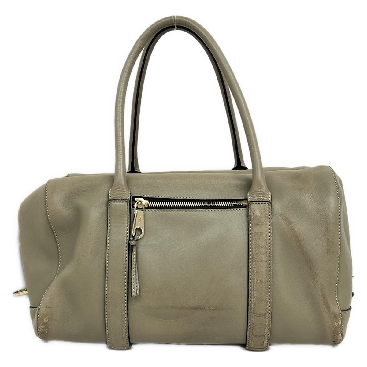 【新着】【中古】Chloe(クロエ) マドレーヌ ハンドバッグ グレーベージュ レザー
