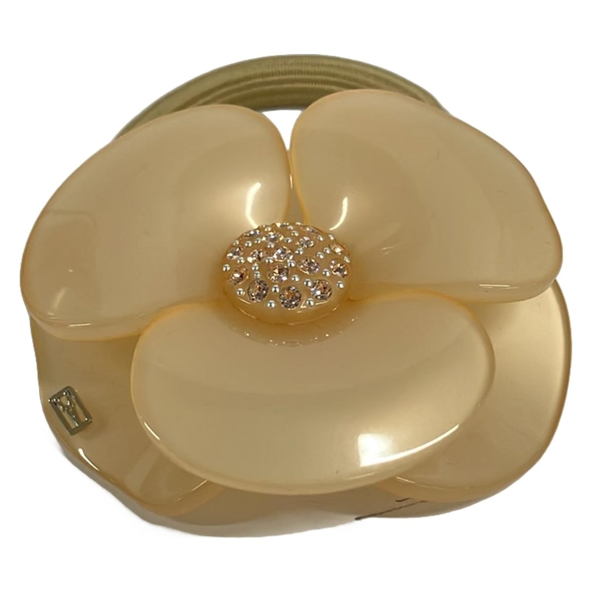 【新着】【中古】ALEXANDRE de PARIS(アレクサンドル ドゥ パリ) アクセサリー ヘアゴム/フラワー ベージュ×ピンク 7,302円