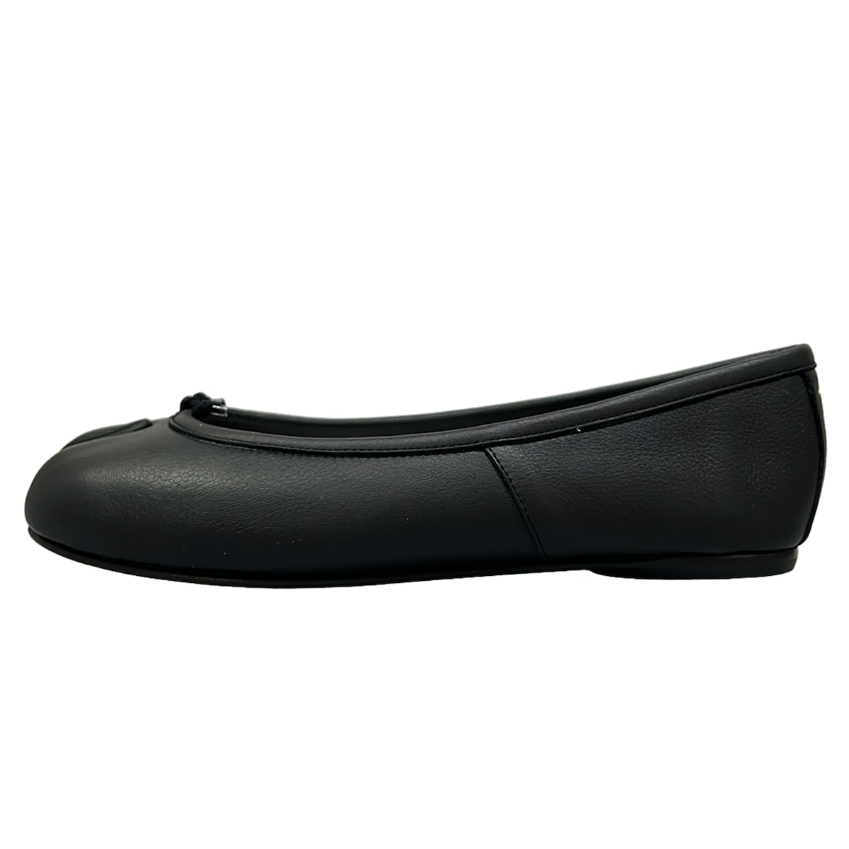 【新着】【中古】Maison Margiela(メゾンマルジェラ) フラットシューズ S38WZ0091/タビ 黒 レザー