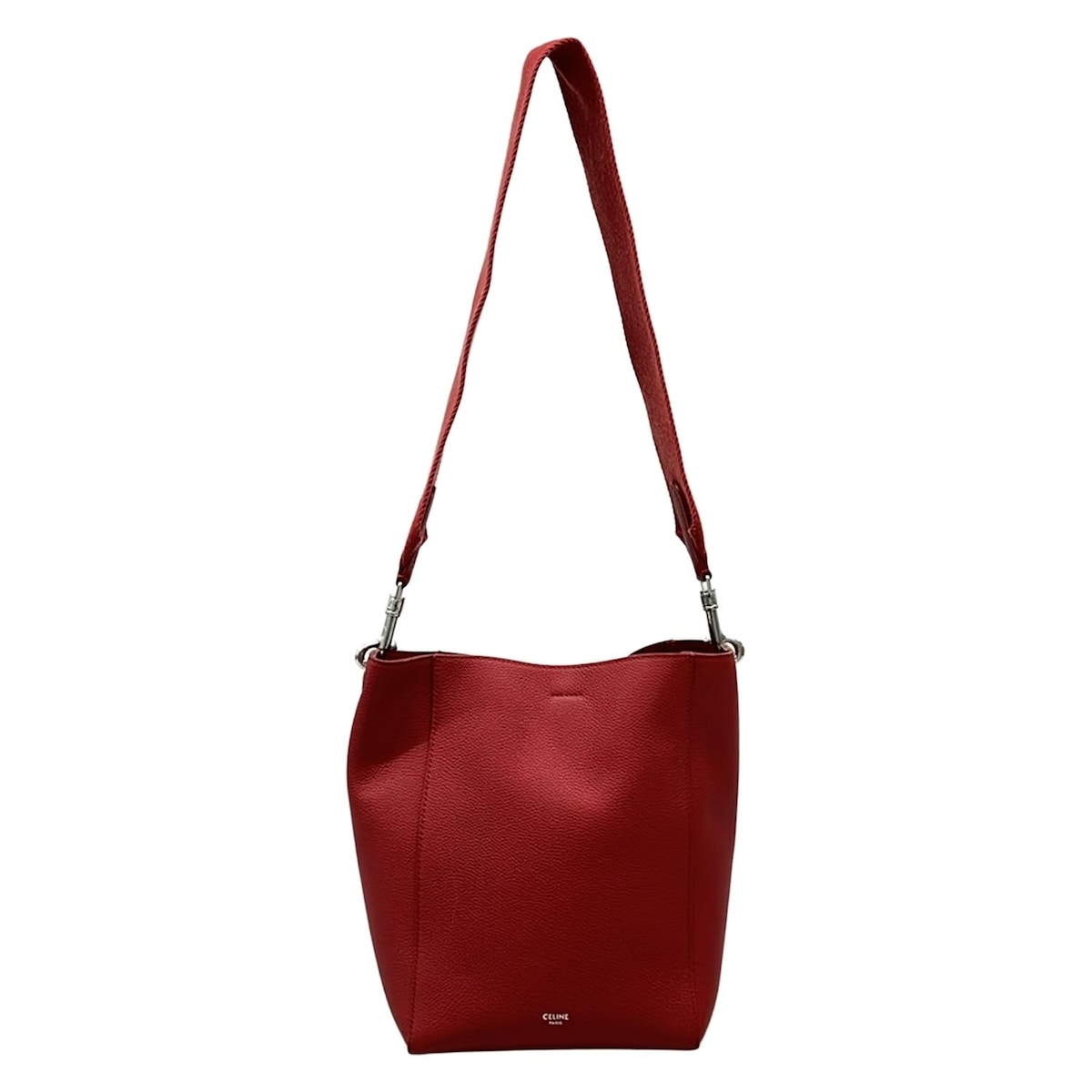 【新着】【中古】CELINE(セリーヌ) サングルスモール ショルダーバッグ ストラップ着脱可 レッド