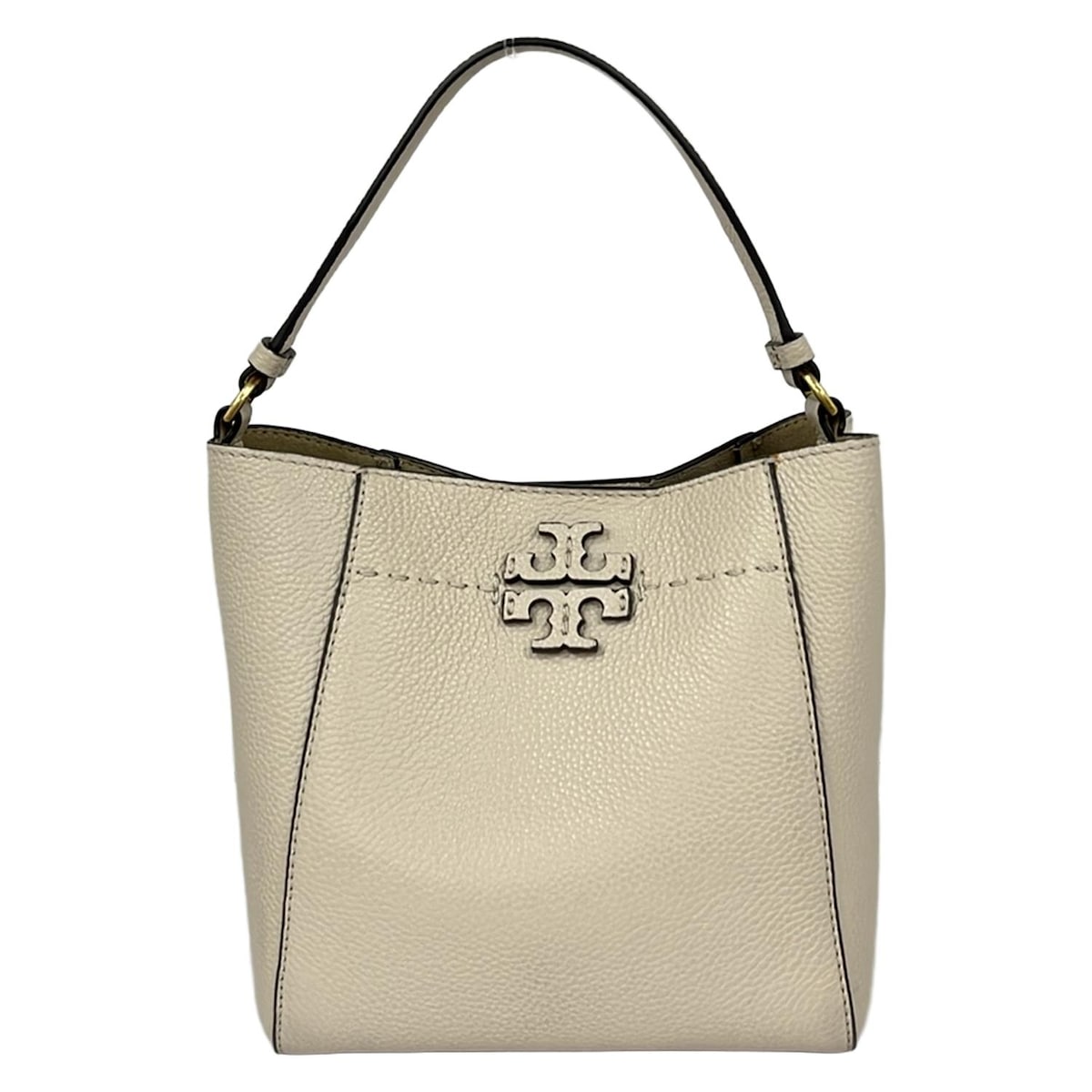 【中古】TORY BURCH(トリーバーチ) マックグロー スモール バケットバッグ ハンドバッグ ベージュ レザー 13,115円