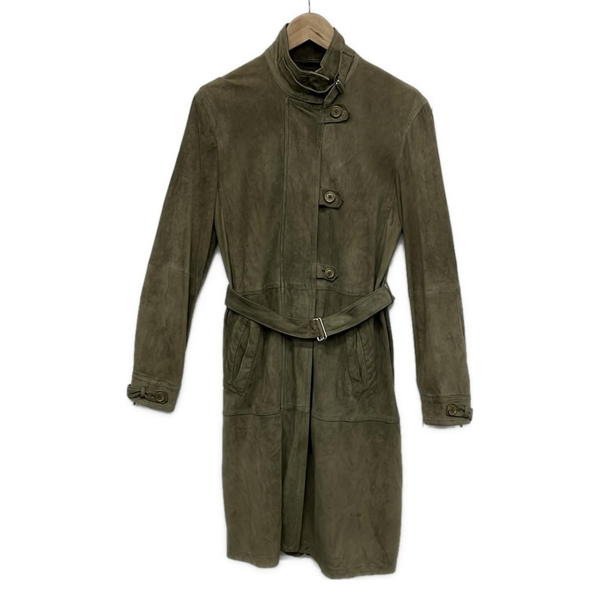 【新着】【中古】SPORTMAX(スポーツマックス) コート 長袖/春/秋 イエローグリーン