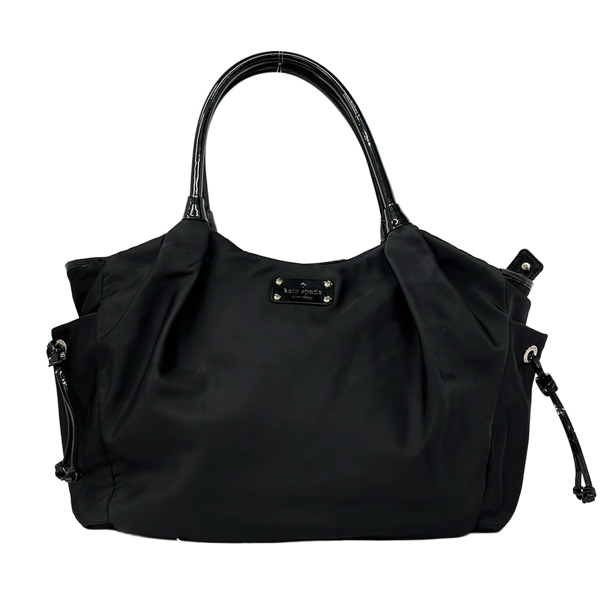 【新着】【中古】Kate spade(ケイトスペード) ショルダーバッグ マザーズバッグ 黒 レザー