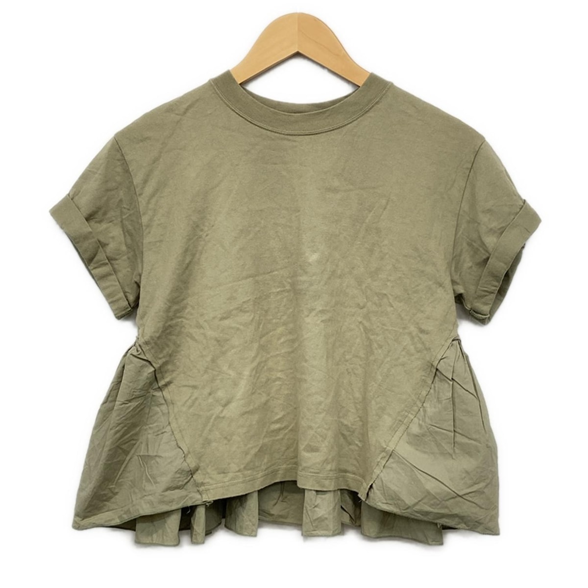 【新着】【中古】CLANE(クラネ) 半袖カットソー カーキ