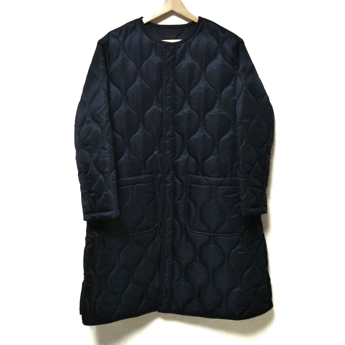 【新着】【中古】TRADITIONAL WEATHERWEAR(トラディショナルウェザーウェア) コート 長袖/キルティング/ロング丈/中綿/ジップアップ/冬 黒