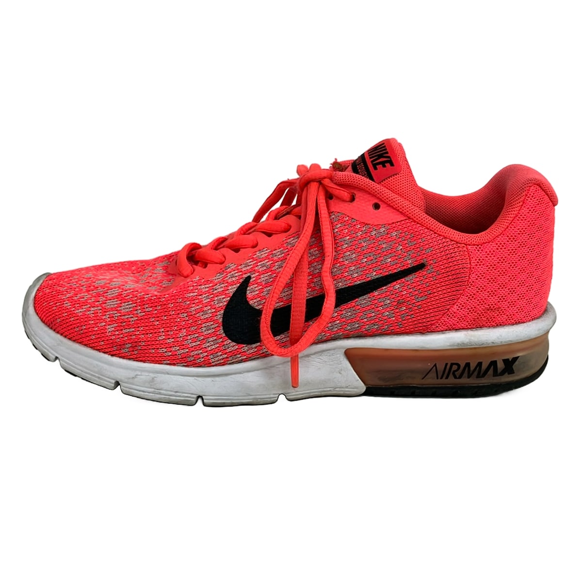 【中古】NIKE(ナイキ) Air Max Sequent 2 スニーカー ピンク×黒
