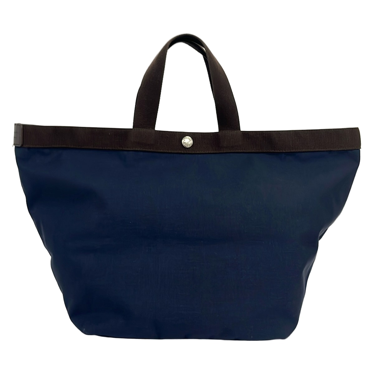 【新着】【中古】Herve Chapelier(エルベシャプリエ) コーデュラ舟型トートL トートバッグ C生産ライン ダークネイビー×うす暗い赤銅色