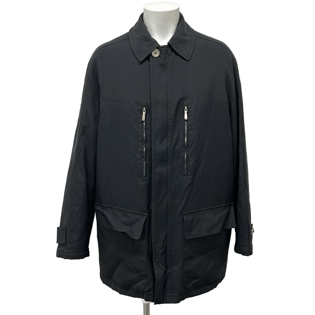 【新着】【中古】HERMES(エルメス) ブルゾン 長袖/ジップアップ/春/秋 黒