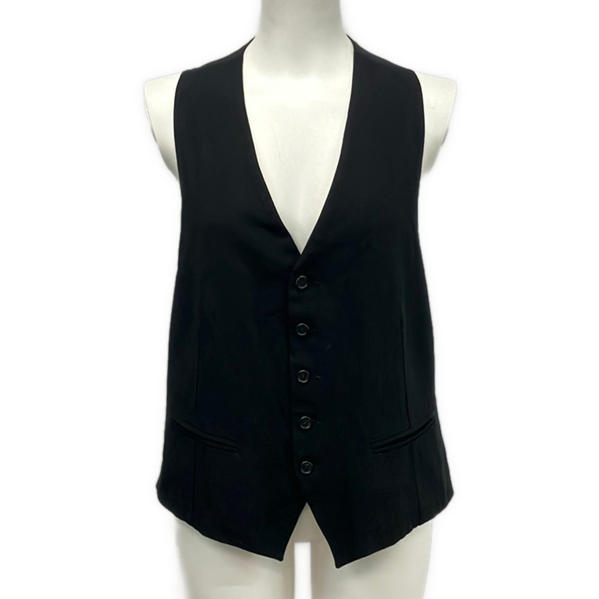 【中古】ANN DEMEULEMEESTER(アンドゥムルメステール) ベスト 本人期 黒|ブランディア 店