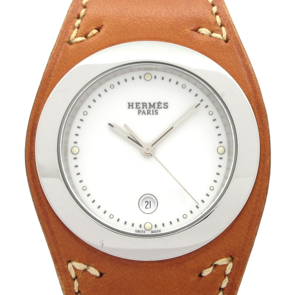 【新着】【中古】HERMES(エルメス) アーネ 腕時計 □E 白｜ブランディア　店