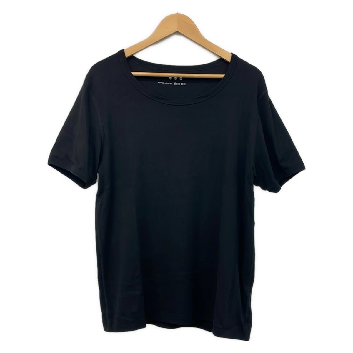 【新着】【中古】three dots(スリードッツ) 半袖プルオーバー XL 黒