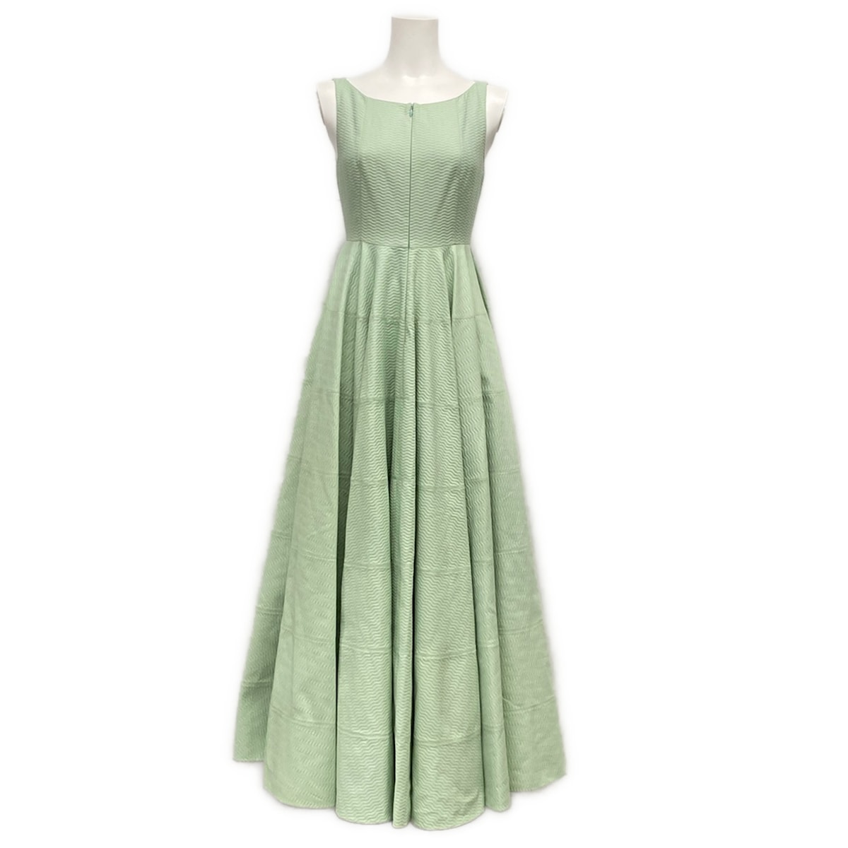 【中古】ALAIA(アライア) 御召しもの ノースリーブ/ロング ライトグリーン 綿織物