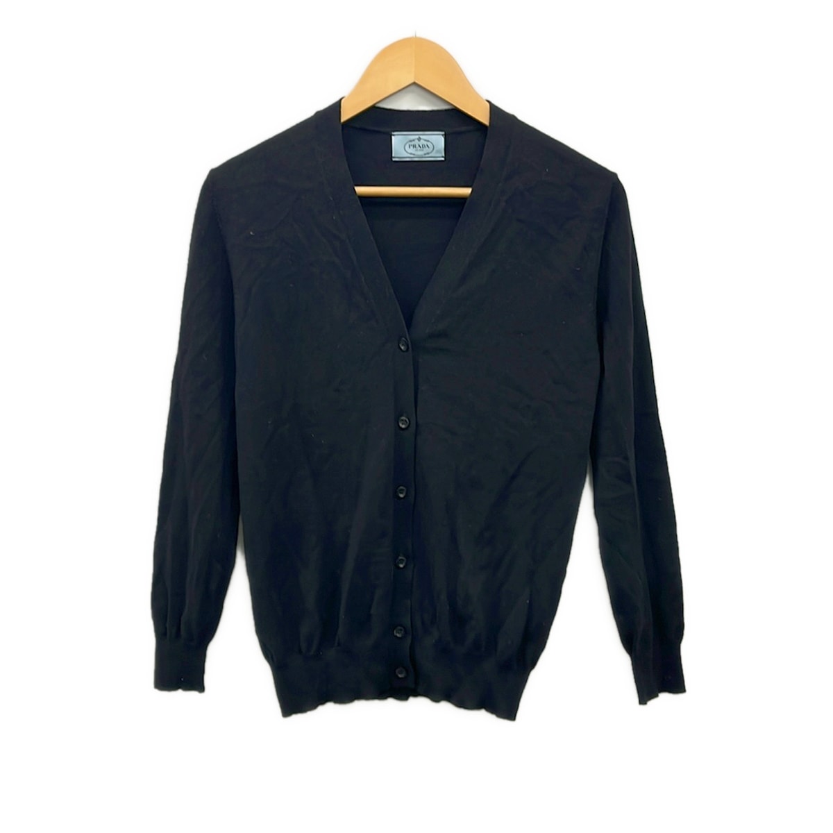 【中古】PRADA(プラダ) ジレー 長袖 黒