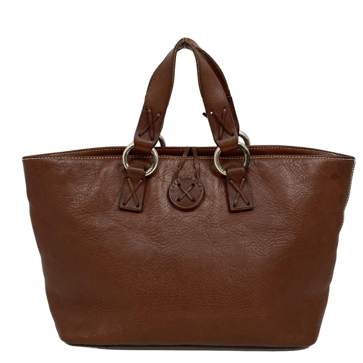 【中古】RalphLauren(ラルフローレン) ハンドバッグ ブラウン レザー|ブランディア 店