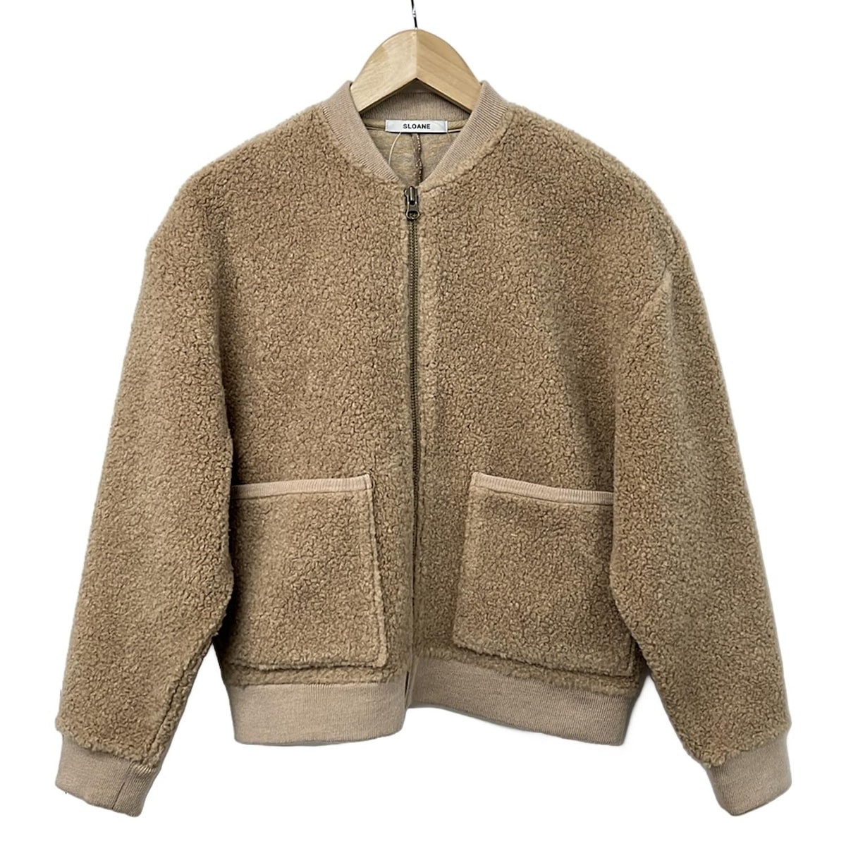 【新着】【中古】SLOANE(スローン) ブルゾン ジップアップ/春/秋 ライトブラウン