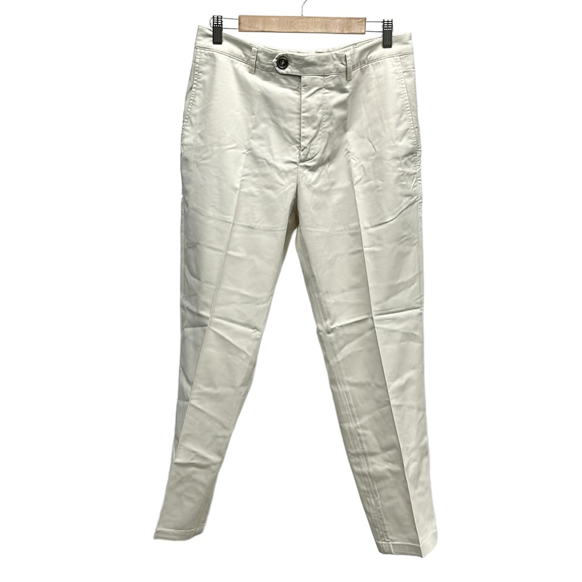 【新着】【中古】BRUNELLO CUCINELLI(ブルネロクチネリ) パンツ フルレングス アイボリー