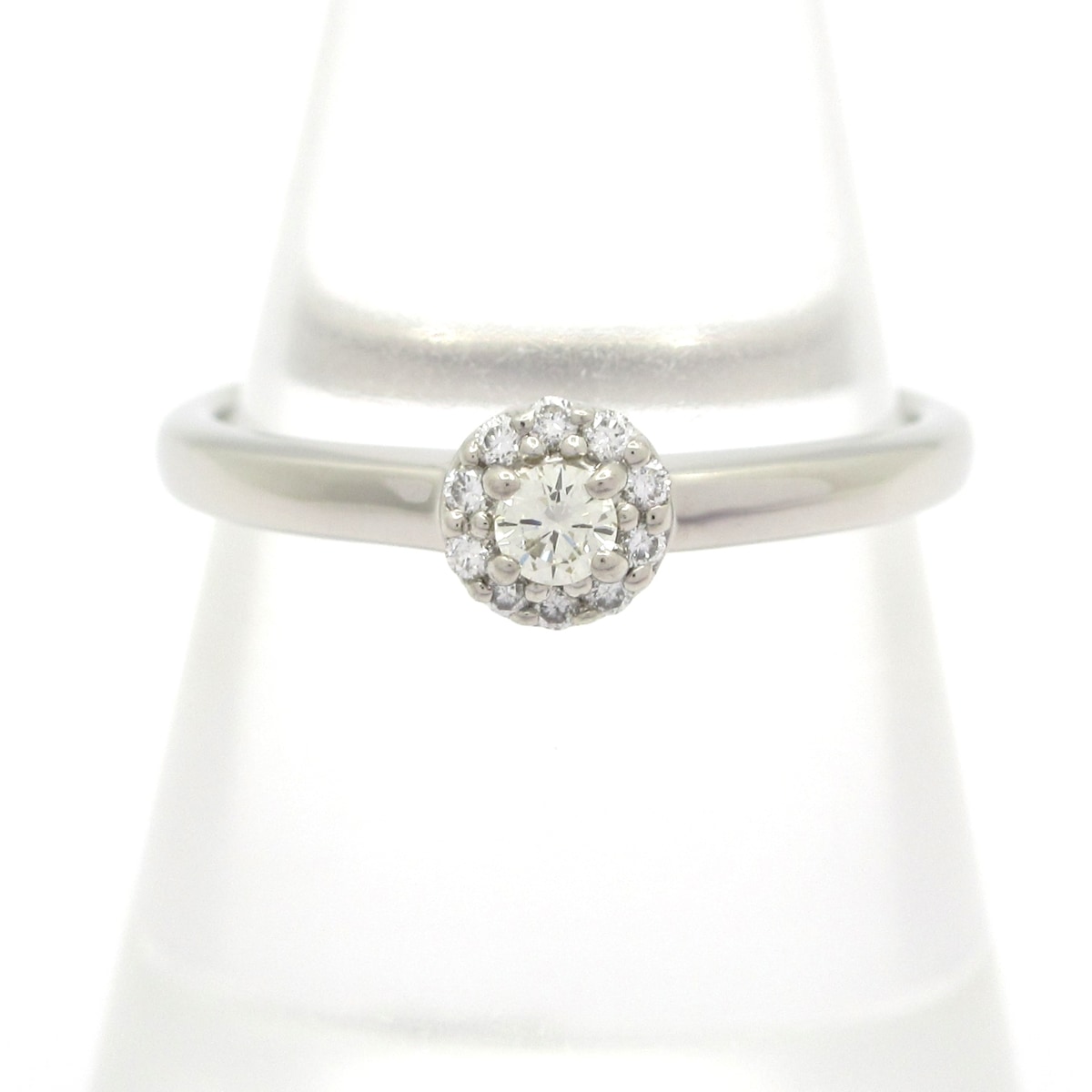 【中古】STAR JEWELRY(スタージュエリー) リング 0.05カラット×0.05カラット Pt950×ダイヤモンド