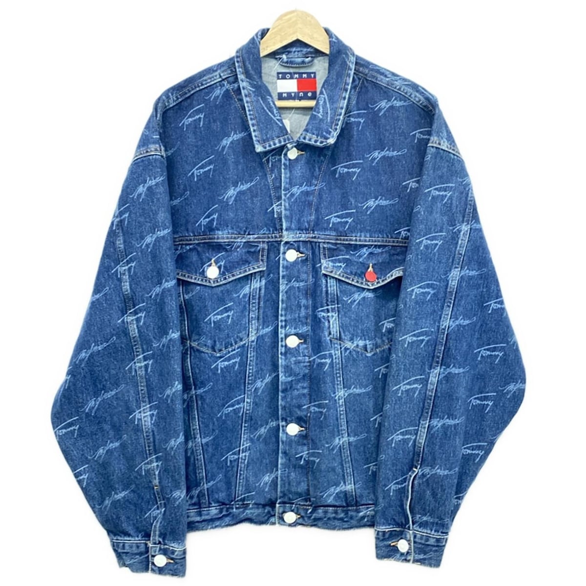 【新着】【中古】TOMMY(トミー) Gジャン 長袖/春/秋/MYneコラボ ネイビー×ライトブルー