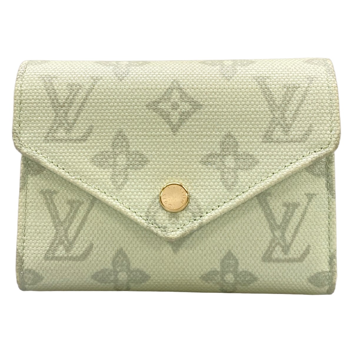 【中古】LOUIS VUITTON(ルイヴィトン) ポルトフォイユ・ヴィクトリーヌ 2つ折り紙入れ モノグラム・帆布生まれ落ちる130周年祝する 頭を覆う物 アニエール なめし革