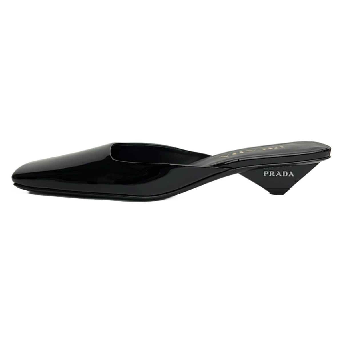 【新着】【中古】PRADA(プラダ) ミュール 黒 レザー